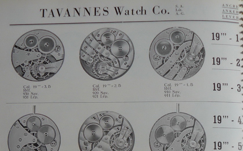 tavannes watch serial numbers